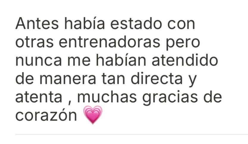 Captura de WhatsApp de testimonio real 23