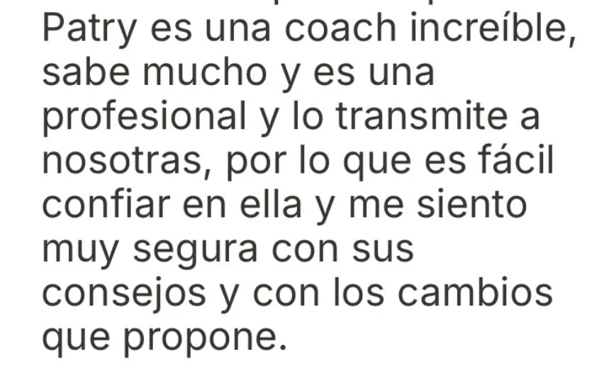 Captura de WhatsApp de testimonio real 25