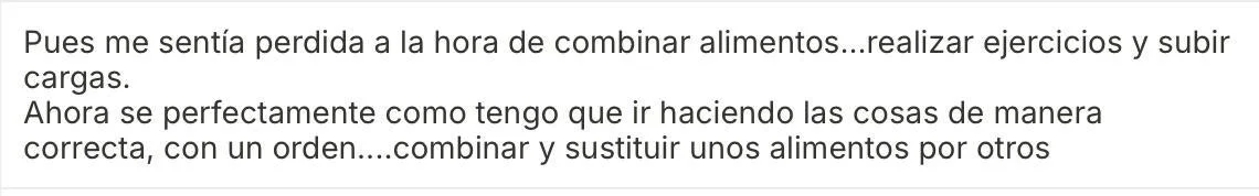 Captura de WhatsApp de testimonio real 28