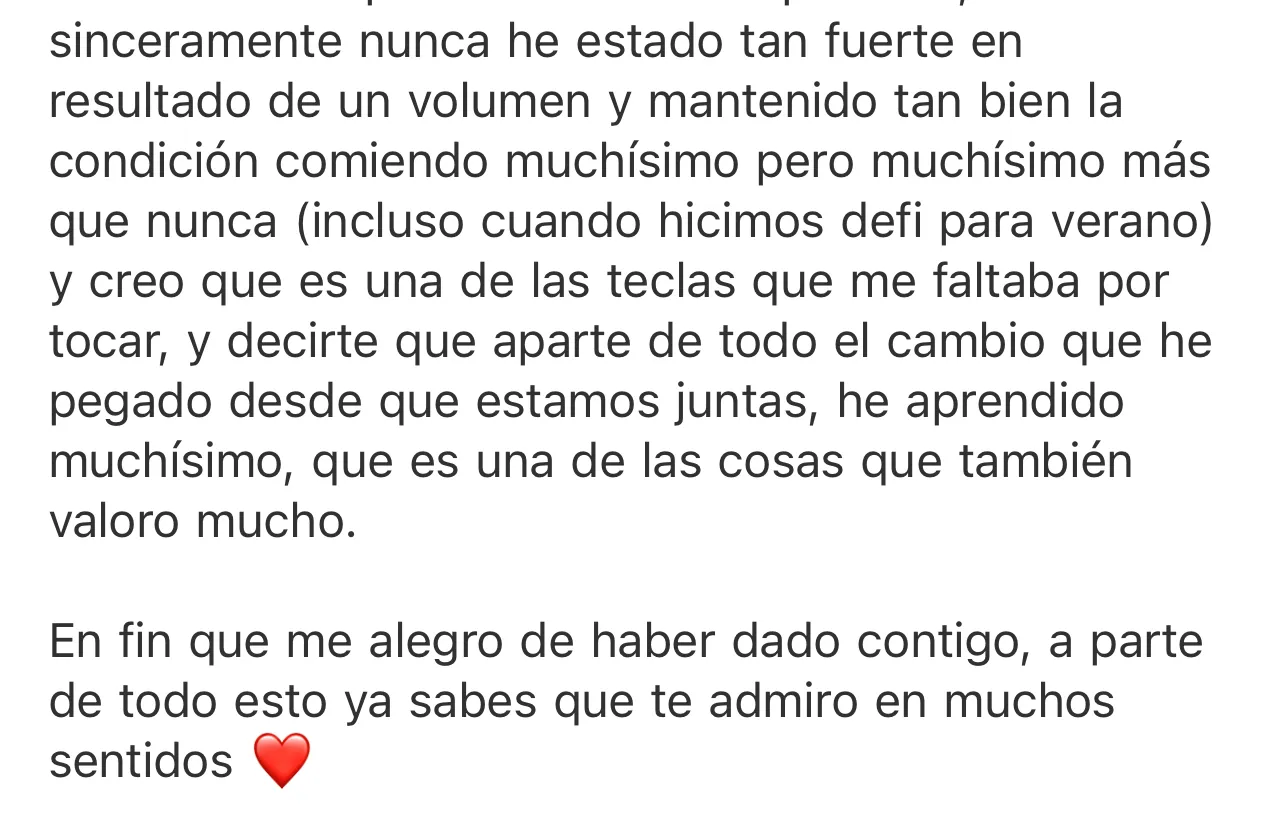 Captura de WhatsApp de testimonio real 5